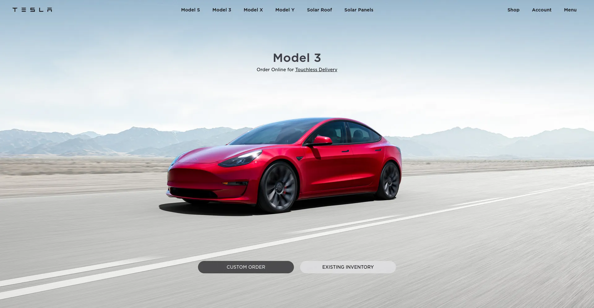 Tesla Homepage