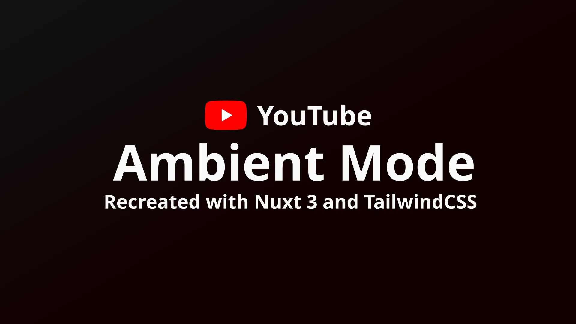 YouTube Ambient Mode